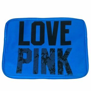 Love PINK Victoria's Secret Blue Laptop Case